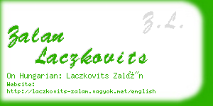 zalan laczkovits business card